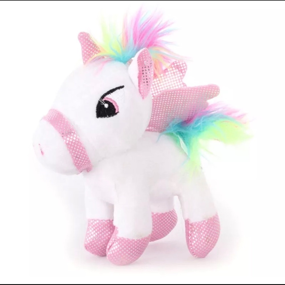 Unicorn Backpack Clip Stroller Clip White New